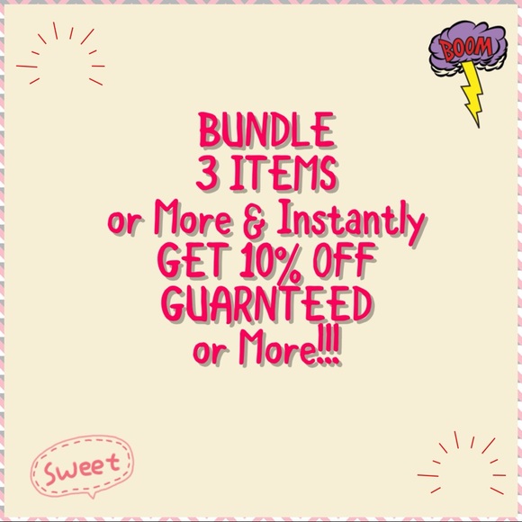BUNDLE 3 ITEMS and GET 10% OFF, GUARNTEED - Picture 1 of 1
